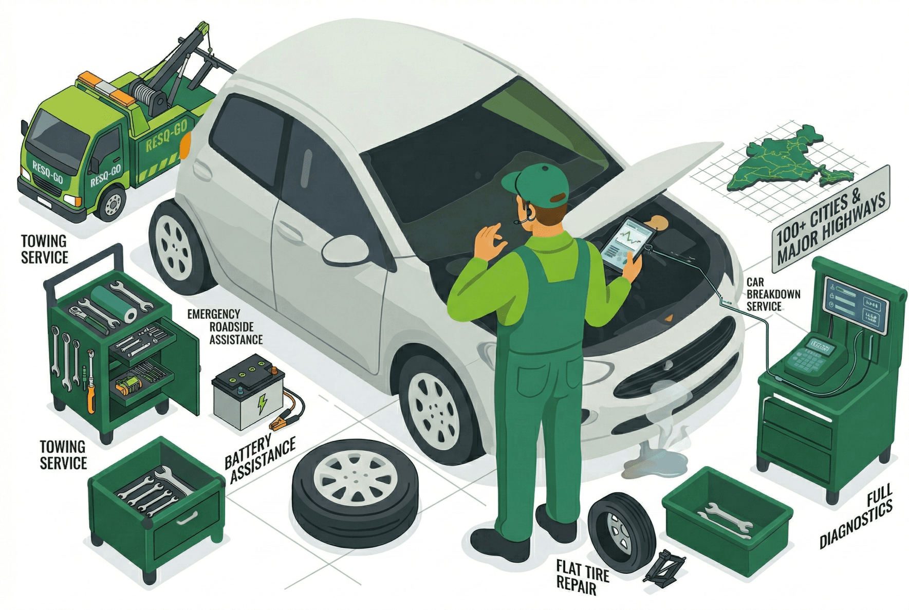 DriveFixit Emergency Roadside Assistance - Professional Towing and Recovery Services